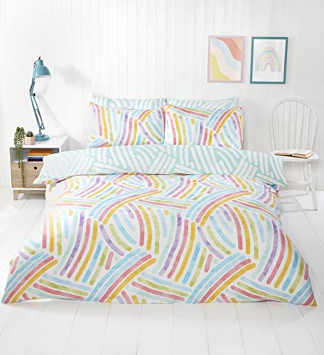 Rapport Home Premium-Mikrofaser-Bettw sche-Set, luxuriöse Bettwäsche für einen traumhaften Schlaf, Einzelbett, Mehrfarbig