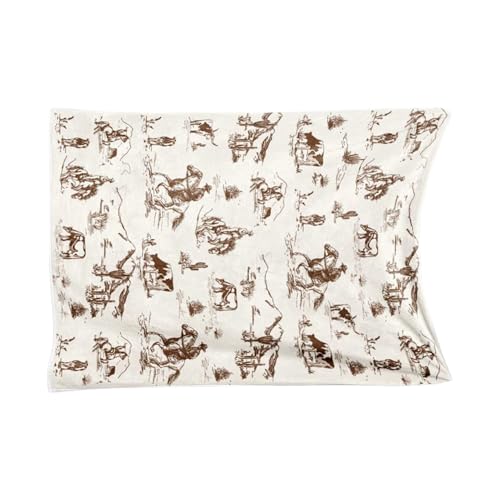 Cowboy-Babydecke – Landhaus-Überwurfdecke – rustikaler Wandteppich, gemütliche Bettwäsche, Vintage, für Wohnzimmer, Reisen, , , Parkbank, Camping, Auto, Picknick, Terrasse, Küche