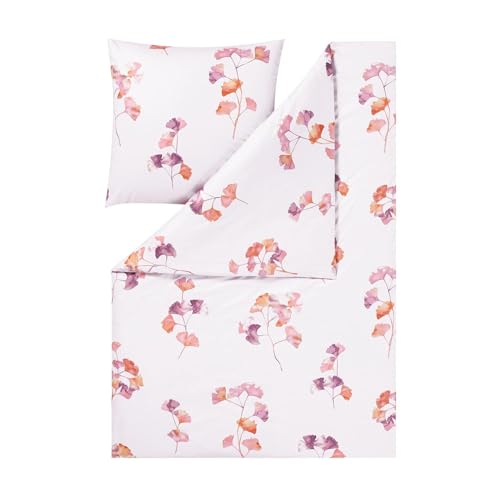 ESTELLA Mako Interlock Jersey Bettwäsche Alma Magnolia 1 Bettbezug 135 x 200 cm + 1 Kissenbezug 80 x 80 cm