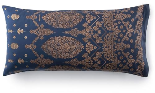 Bassetti Satin-Bettwäsche-Garnitu r Gold Decor (Blu B1, 40x80)