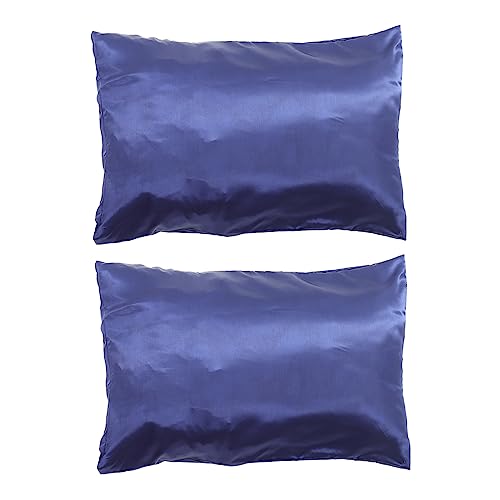 Cabilock 2stücke Imitierte Seidenbettwäsche Kissenbezüge Und Atmungsaktive Kopfkissenhüllen Für Besseren Schlaf Und Haarbruch Für Zuhause Und Studentenwohnheime
