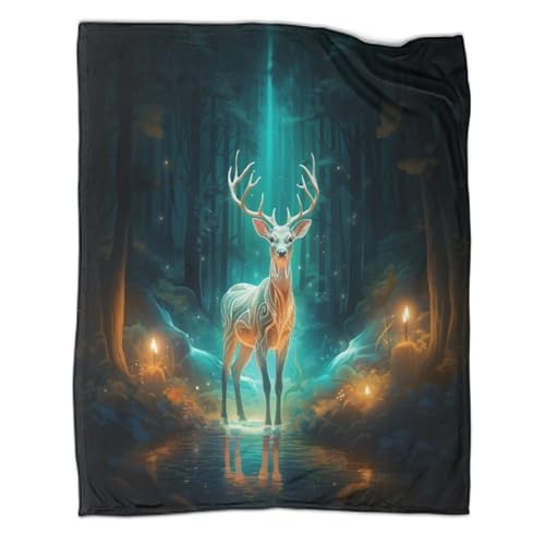  3D gedruckte Decke Wildtiere Design Tagesdecke Weiche Warme Mikrofaser Sofa Bettwäsche 40x50inch(100x130cm)