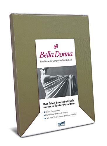 Spannbettlaken Bella Donna Jersey für Matratzen & Wasserbett 90-100 x 190-220 cm in Olive