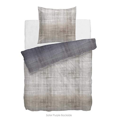 NHL HNL Living Velvet Touch Sater Mako-Satin-Bettwäsche Violett 135x200 + 80x80