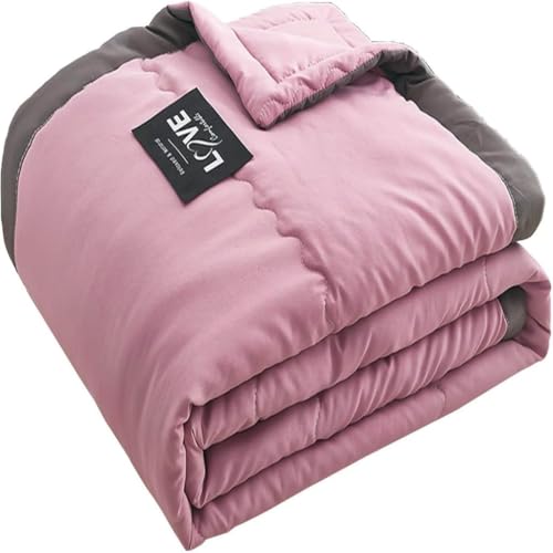 SONGDIQI Kühldecke, Sommerdecke, kühlende Decke Sommer, Doppelseitige Bettwäsche(Pink,100x140c m)