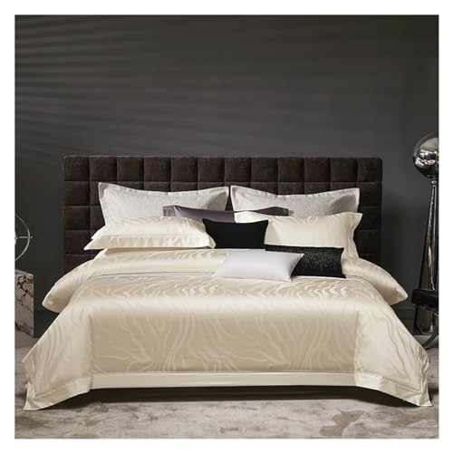 1600tc ägyptische Baumwolle Satin Jacquard Luxus Königin Kingsize ui