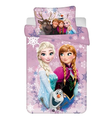  Frozen Baby Bettwäsche Eiskönigin Anna ELSA Kopfkissen Bettdecke 100 x135