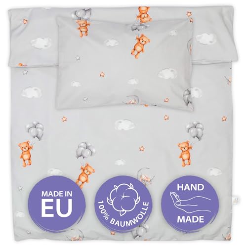Kinderbettwäsche Baby Bettwäsche 90x120 cm aus Baumwolle - Kinder Set von Duvet Cover 90 x 120 und Kissenbezug 40x60 cm Junge und mädchen babybettwäsche bettbezug für Kleinkind Oeko-Tex Kinderbettwäsche Baby Bettwäsche 90x120 cm aus Baumwolle - Kinder Set von Duvet Cover 90 x 120 und Kissenbezug 40x60 cm Junge und mädchen babybettwäsche bettbezug für Kleinkind Oeko-Tex