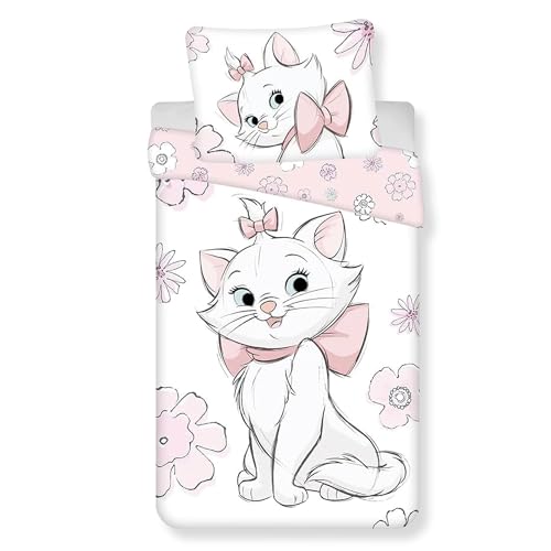 Disney Marie Aristocats Bettwäsche Kopfkissen Bettdecke 135+140x200 cm