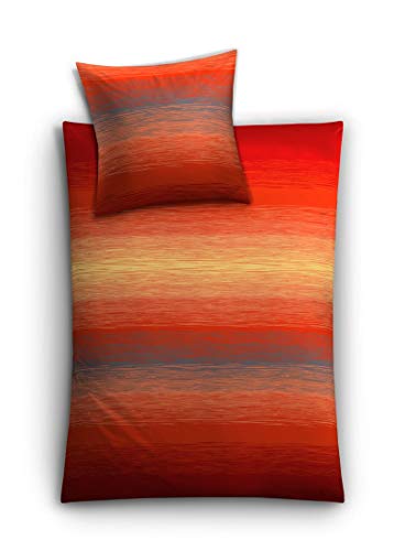 Kleine Wolke Bettwäsche Satin, Chicago Paprika, 1-135x200 /1-80x 80