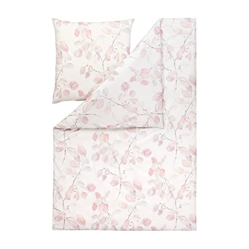 ESTELLA Mako-Batist Bettwäsche Abelia Flieder 1 Bettbezug 135 x 200 cm + 1 Kissenbezug 80 x 80 cm