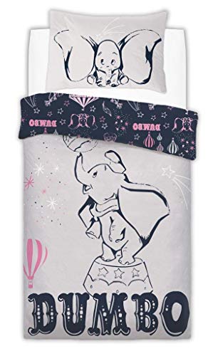 Gugro HBettwäsche-Set für Kinder, gesteppt, Polyester-Baumwoll-Mischg ewebe, wendbar, zweiseitig, Motiv: Harry Potter, Batman, Dumbo Präsentation Dumbo, Single Size Duvet Set Gugro HBettwäsche-Set für Kinder, gesteppt, Polyester-Baumwoll-Mischg ewebe, wendbar, zweiseitig, Motiv: Harry Potter, Batman, Dumbo Präsentation Dumbo, Single Size Duvet Set