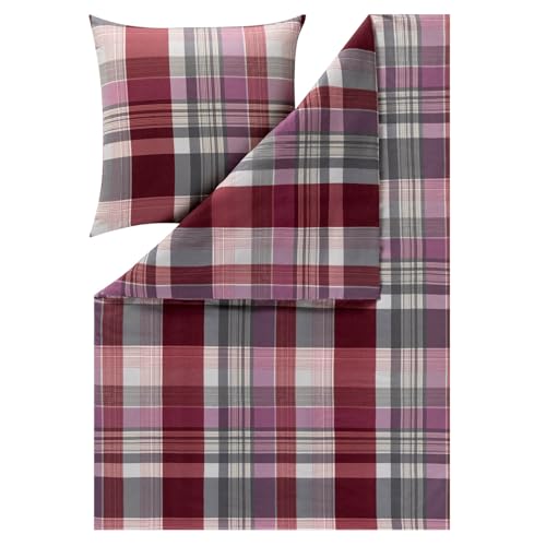 ESTELLA Kuschelflanell Bettwäsche Ambros aubergine