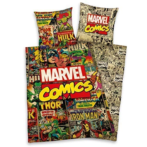 Herding Bettwäsche glatt Marvel Comics Hulk Ion Man Thor Avengers X-Men 135 x 200 All-In-One-Outlet-24 -