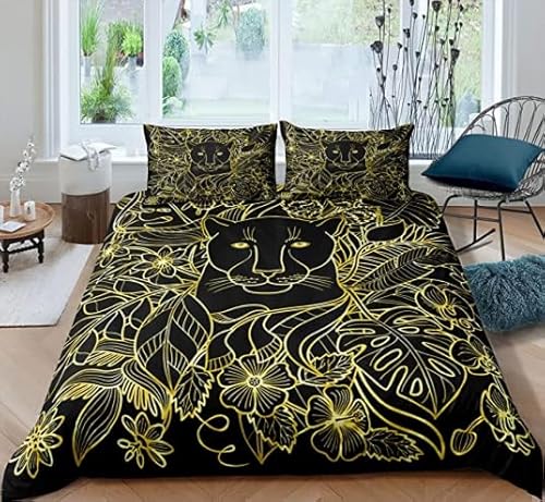 Bettwäsche 200x220 Leopard Bettwäsche-Sets 3-teilig, Mikrofaser, mit Reißverschluss für Mädchen Jungen. (Bettbezug 200x220 + 2 Kissenbezüge 80x80) 5G9X180330 Bettwäsche 200x220 Leopard Bettwäsche-Sets 3-teilig, Mikrofaser, mit Reißverschluss für Mädchen Jungen. (Bettbezug 200x220 + 2 Kissenbezüge 80x80) 5G9X180330