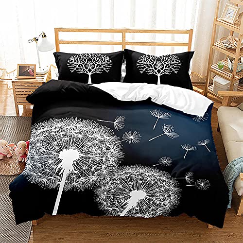 LUYAPOND Bettwäsche 140x200 Weiße Pusteblume Bettwäsche Set, Mikrofaser Bettbezüge, 1 Bettbezug mit Reißverschluss + 1 Kissenbezug 80x80 cm LUYAPOND Bettwäsche 140x200 Weiße Pusteblume Bettwäsche Set, Mikrofaser Bettbezüge, 1 Bettbezug mit Reißverschluss + 1 Kissenbezug 80x80 cm