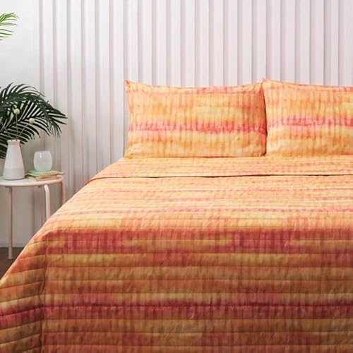 Zucchi - Bettwäsche-Set für Doppelbett, Baumwolle, 175 x 200 cm, Spannbettlaken, Oberlaken und 2 Kissenbezüge - Solana O1