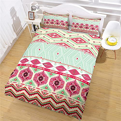 EEFKVV Bettbezug Für Einzelbett Klassik Pfeil Und Bogen Kunst Bettwäsche 3D Druckmit Verdecktem Reißverschluss Mikrofaser-Bettbezug (1 Bettbezug Und 2 Kissenbezüge)Für Teenager Erwachsene 240X220Cm