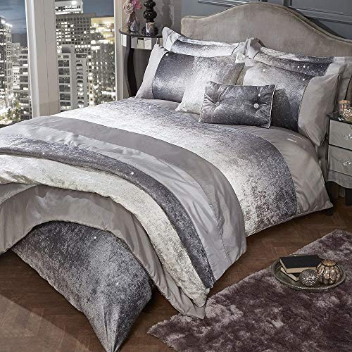 Heidi Bettwäscheset, Knautschsamt, Glitzer, Polyester, Nerz, Super King Size