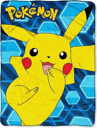 Northwest Pokémon, Glitch Pikachu Micro Raschel Überwurfdecke, 117 x 152 cm, Glitch Pikachu