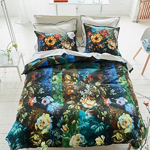 Déco-de-Maison Bettbezug, Bedruckt, aus Baumwoll-Satin, Minakari Kobalt, 240 x 220 cm, Designers Guild
