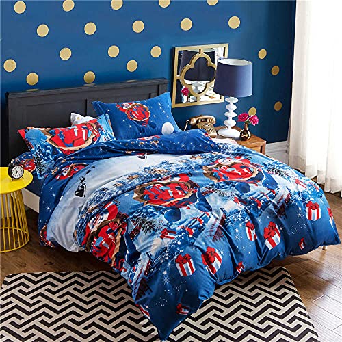 Dioche Tröster-Bettbezug-Set, Weihnachts-Bettwäsche-Se t, Weiches Polyester, Elegantes Design, Perfekt für Haupt-, Gästezimmer und Kinderzimmer, Erhältlich in den Größen King/Queen/Full/Twin