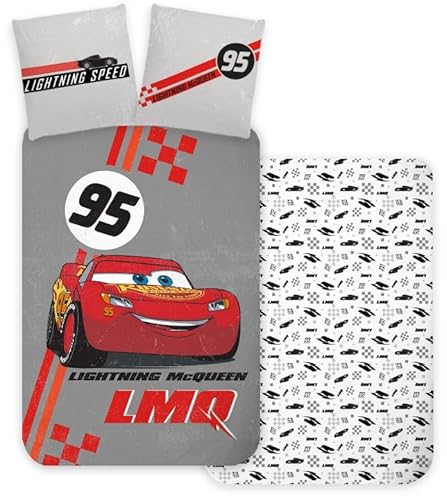 Bettwäsche für Baby oder Junior, Disney Cars, wendbarer Bettbezug, 100 x 135 cm + Kissenbezug 40 x 60 cm, 100 % Baumwolle Bettwäsche für Baby oder Junior, Disney Cars, wendbarer Bettbezug, 100 x 135 cm + Kissenbezug 40 x 60 cm, 100 % Baumwolle