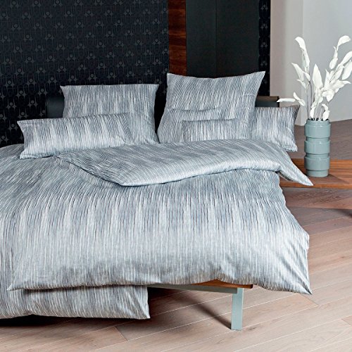  Interlock Feinjersey Bettwäsche Carmen 53031 08 Silbergrau 1 Bettbezug 155 x 220 + 1 Kissenbezug 80 x 80