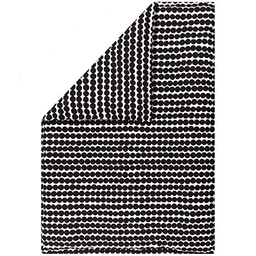 Marimekko - Bettdeckenbezug, Bettbezug - Räsymatto - Baumwolle - schwarz/weiß - 150 x 210 cm