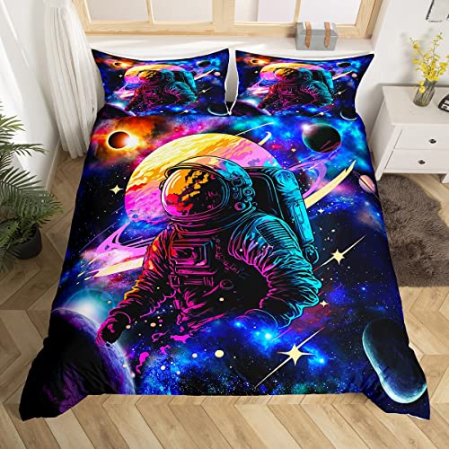 richhome Aquarell Dreamy Starry Galaxy abstrakte Planeten Bettwäsche für Mädchen Bunte Graffiti Glitter Sterne 1 Kissenbezug 135x200 richhome Aquarell Dreamy Starry Galaxy abstrakte Planeten Bettwäsche für Mädchen Bunte Graffiti Glitter Sterne 1 Kissenbezug 135x200