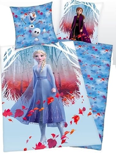 Disney Die Eiskönigin Bettwäsche + Kopfkissenbezüge Frozen 2 Disney