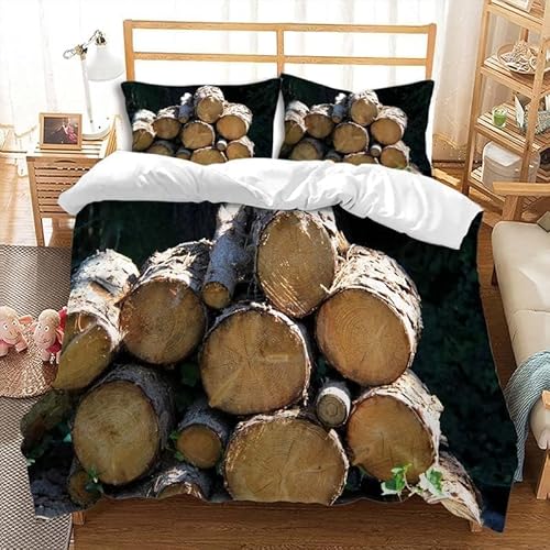 Bettwäsche 140x200 Holz Kuschelig Weiche Mikrofaser Bettwäsche-Sets Landhausstil Bettbezug 140x200 3D Effekt Bettbezüge mit Reißverschluss und 2 Kissenbezüge 80x80 cm C-1277 Bettwäsche 140x200 Holz Kuschelig Weiche Mikrofaser Bettwäsche-Sets Landhausstil Bettbezug 140x200 3D Effekt Bettbezüge mit Reißverschluss und 2 Kissenbezüge 80x80 cm C-1277