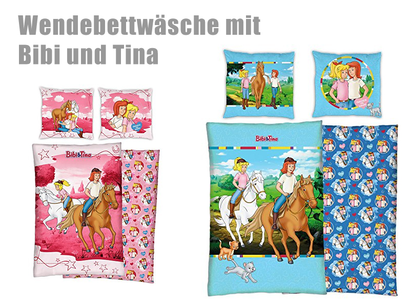 Wendebettwäsche mit Bibi und Tina